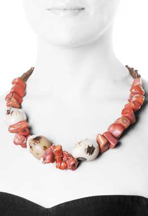 Coral Necklace by Chris Montgomery. Photography by Stan Sholik